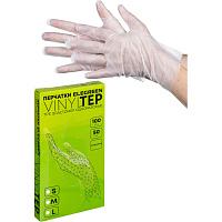 Перчатки одноразовые EleGreen Vinyltep из эластомера (ТПЭ) прозрачные (размер M, 100 штук/50 пар в упаковке, ГППVTЭлП-S) фото Перчатки одноразовые EleGreen Vinyltep из эластомера (ТПЭ) прозрачные (размер M, 100 штук/50 пар в упаковке, ГППVTЭлП-S)