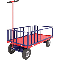 Тележка плат усил с поворот осью ТПОБ 5 Т колеса пневмо D250мм RUSKLAD фото Тележка плат усил с поворот осью ТПОБ 5 Т колеса пневмо D250мм RUSKLAD