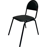 Стул офисный Easy Chair Серна 00С черный (искусственная кожа, металл) фото Стул офисный Easy Chair Серна 00С черный (искусственная кожа, металл)