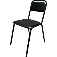 Стул офисный Easy Chair РС42 черный (искусственная кожа, металл) фото Стул офисный Easy Chair РС42 черный (искусственная кожа, металл)