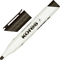 Маркер для белых досок Kores 20833 черный (толщина линии 3 мм) круглый наконечник фото Маркер для белых досок Kores 20833 черный (толщина линии 3 мм) круглый наконечник