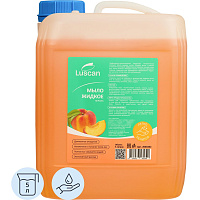 Мыло жидкое Luscan Персик 5 л канистра фото Мыло жидкое Luscan Персик 5 л канистра