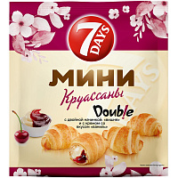 Круассан 7 Days мини c двойной начинкой вишня и вкусом ваниль 265 г (10 штук в упаковке) фото Круассан 7 Days мини c двойной начинкой вишня и вкусом ваниль 265 г (10 штук в упаковке)