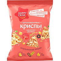 Чипсы Happy Corn со вкусом итальянской пиццы 50 г (18 штук в упаковке) фото Чипсы Happy Corn со вкусом итальянской пиццы 50 г (18 штук в упаковке)