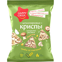 Чипсы Happy Corn со вкусом грибы со сметаной 50 г (18 штук в упаковке) фото Чипсы Happy Corn со вкусом грибы со сметаной 50 г (18 штук в упаковке)