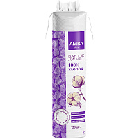Диски ватные Amra 120 штук фото Диски ватные Amra 120 штук