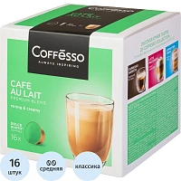 Кофе в капсулах Coffesso Cafe Au Lait Dolce gusto (16 штук в упаковке) фото Кофе в капсулах Coffesso Cafe Au Lait Dolce gusto (16 штук в упаковке)