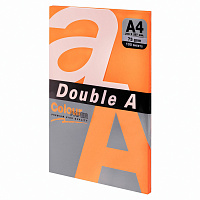 Бумага цветная DOUBLE A, А4, 75 г/м2, 100 л., ярко-оранжевая фото Бумага цветная DOUBLE A, А4, 75 г/м2, 100 л., ярко-оранжевая
