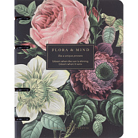 Тетрадь общая Be Smart Flora А5 120 листов в клетку на кольцах (обложка с рисунком букет, с перфорацией, матовая ламинация, тиснение фольгой) фото Тетрадь общая Be Smart Flora А5 120 листов в клетку на кольцах (обложка с рисунком букет, с перфорацией, матовая ламинация, тиснение фольгой)
