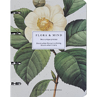 Тетрадь общая Be Smart Flora А5 120 листов в клетку на кольцах (обложка с рисунком камелия, с перфорацией, матовая ламинация, тиснение фольгой) фото Тетрадь общая Be Smart Flora А5 120 листов в клетку на кольцах (обложка с рисунком камелия, с перфорацией, матовая ламинация, тиснение фольгой)