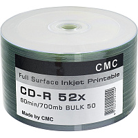 Диск CD-R CMC 700 МБ 52x bulk CMCCDRPRB50 (50 штук в упаковке) фото Диск CD-R CMC 700 МБ 52x bulk CMCCDRPRB50 (50 штук в упаковке)