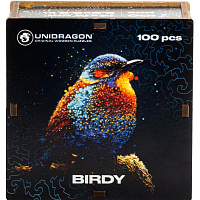 Пазл деревянный Unidragon Пташка 100 деталей фото Пазл деревянный Unidragon Пташка 100 деталей