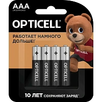 Батарейка AAA мизинчиковая Opticell Basic (4 штуки в упаковке) фото Батарейка AAA мизинчиковая Opticell Basic (4 штуки в упаковке)
