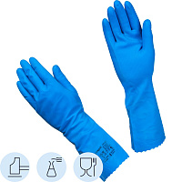 Перчатки многоразовые КЩС латексные/нитриловые Gward SL1 синие размер 10 (XL) (12 пар в упаковке) фото Перчатки многоразовые КЩС латексные/нитриловые Gward SL1 синие размер 10 (XL) (12 пар в упаковке)