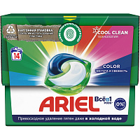 Капсулы для стирки Ariel Color (14 штук в упаковке) фото Капсулы для стирки Ariel Color (14 штук в упаковке)