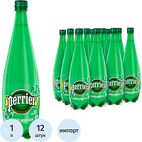 Вода минеральная Perrier газированная 1 л фото Вода минеральная Perrier газированная 1 л