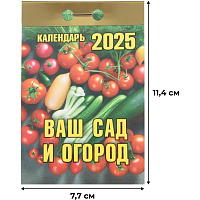 Календарь настенный моноблочный 2025 год Ваш сад и огород (7.7х11.4 см) фото Календарь настенный моноблочный 2025 год Ваш сад и огород (7.7х11.4 см)