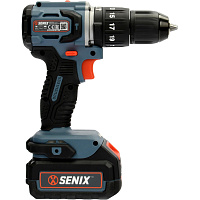 Дрель-шуруповерт ударная аккумуляторная Senix PDHX2-M2-EU SET бесщеточная Li-ion (20 В, 4 Ач)+ЗУ в кейсе фото Дрель-шуруповерт ударная аккумуляторная Senix PDHX2-M2-EU SET бесщеточная Li-ion (20 В, 4 Ач)+ЗУ в кейсе