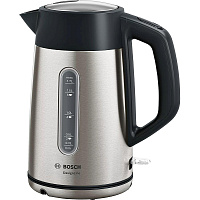 Чайник электрический Bosch TWK4P440 серебристый фото Чайник электрический Bosch TWK4P440 серебристый