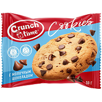 Печенье сдобное Crunch Time Cookies с кусочками шоколада (14 штук по 50 г) фото Печенье сдобное Crunch Time Cookies с кусочками шоколада (14 штук по 50 г)