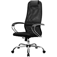 Кресло для руководителя Easy Chair SU-B-8 черное (ткань, сталь) фото Кресло для руководителя Easy Chair SU-B-8 черное (ткань, сталь)