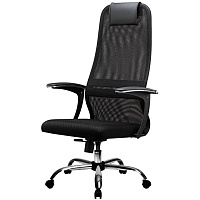Кресло для руководителя Easy Chair SU-B-8 черное (ткань, сталь) фото Кресло для руководителя Easy Chair SU-B-8 черное (ткань, сталь)