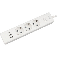 Удлинитель Power Cube 3 розетки + USB 1.9 м с заземлением и выключателем (PC-5-2M) фото Удлинитель Power Cube 3 розетки + USB 1.9 м с заземлением и выключателем (PC-5-2M)