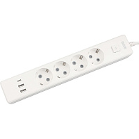 Удлинитель Power Cube 4 розетки + USB 1.9 м с заземлением и выключателем (PC-6-2M) фото Удлинитель Power Cube 4 розетки + USB 1.9 м с заземлением и выключателем (PC-6-2M)