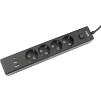 Удлинитель Power Cube 4 розетки + USB 1.9 м с заземлением и выключателем (PC-7B-2M) фото Удлинитель Power Cube 4 розетки + USB 1.9 м с заземлением и выключателем (PC-7B-2M)