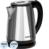 Чайник электрический Scarlett SC-EK21S34 серебристый фото Чайник электрический Scarlett SC-EK21S34 серебристый