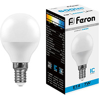 Лампа светодиодная Feron LB-95 7 Вт Е14 G45 6400 К 600 Лм (25480) фото Лампа светодиодная Feron LB-95 7 Вт Е14 G45 6400 К 600 Лм (25480)