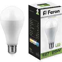 Лампа светодиодная Feron LB-100 25 Вт Е27 А65 4000 К 2150 Лм (25791) фото Лампа светодиодная Feron LB-100 25 Вт Е27 А65 4000 К 2150 Лм (25791)