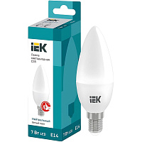 Лампа светодиодная IEK LLE-C35-7-230-40-E14 7 Вт Е14 С 4000 К 700 Лм (459836) фото Лампа светодиодная IEK LLE-C35-7-230-40-E14 7 Вт Е14 С 4000 К 700 Лм (459836)