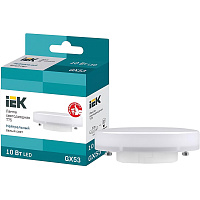 Лампа светодиодная IEK LLE-T80-10-230-40-GX53 10 Вт GX53 GX 4000 К 1000 Лм (463153) фото Лампа светодиодная IEK LLE-T80-10-230-40-GX53 10 Вт GX53 GX 4000 К 1000 Лм (463153)