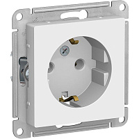 Розетка Systeme Electric AtlasDesign одноместная с заземлением 16А IP20 с рамкой скрытого монтажа белая (1240146) фото Розетка Systeme Electric AtlasDesign одноместная с заземлением 16А IP20 с рамкой скрытого монтажа белая (1240146)