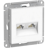 Розетка Systeme Electric AtlasDesign с рамкой скрытого монтажа белая (1240161) фото Розетка Systeme Electric AtlasDesign с рамкой скрытого монтажа белая (1240161)