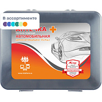 Аптечка первой помощи автомобильная Виталфарм ф.38. 54054 по приказу №260н с наполнением (пластиковый футляр) фото Аптечка первой помощи автомобильная Виталфарм ф.38. 54054 по приказу №260н с наполнением (пластиковый футляр)