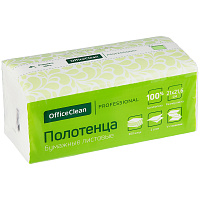 Полотенца бумажные лист. OfficeClean Professional(V-сл), 2-слойные, 200л/пач., 21*21,6см, белые, soft pack, целлюлоза фото Полотенца бумажные лист. OfficeClean Professional(V-сл), 2-слойные, 200л/пач., 21*21,6см, белые, soft pack, целлюлоза