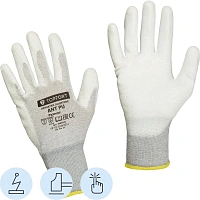 Перчатки защитные TOPFORT Ant PU антистат.нейлон/карбон.нить с ПУ р.8