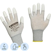 Перчатки рабочие защитные TOPFORT Ant PU Lite нейлоновые с карбоновой нитью и полиуретановым покрытием (размер 8 (M))