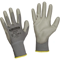 Перчатки защитные TOPFORT НПУ01 нейлон с ПУ покрытием р.10