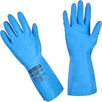 Перчатки КЩС нитриловые TOPFORT Профхим Нит К80 Щ50 цв.синий разм 8
