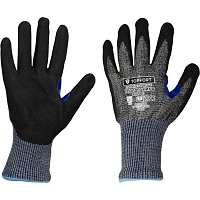 Перчатки защитные от порезов  TOPFORT Сполдер Нит D с ннитр.покр. р.8