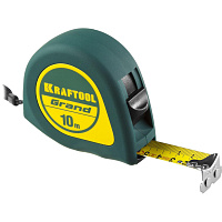 Рулетка измерительная Kraftool Grand 10 м х 25 мм закаленная сталь с магнитным зацепом (34022-10-25) фото Рулетка измерительная Kraftool Grand 10 м х 25 мм закаленная сталь с магнитным зацепом (34022-10-25)