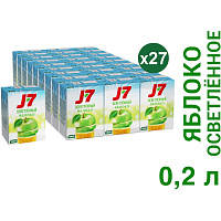 Сок J7 яблочный 0.2 л фото Сок J7 яблочный 0.2 л