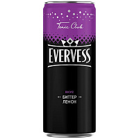 Напиток Evervess Tonic club Биттер Лемон газированный 0.33 л фото Напиток Evervess Tonic club Биттер Лемон газированный 0.33 л
