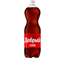 Напиток Добрый Cola газированный 1.5 л фото Напиток Добрый Cola газированный 1.5 л