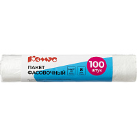 Пакет фасовочный Комус 24х37 см ПНД 8 мкм прозрачный (100 штук в упаковке) фото Пакет фасовочный Комус 24х37 см ПНД 8 мкм прозрачный (100 штук в упаковке)