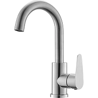 Смеситель СС_OLISAN STEEL для раковины нержавеющая сталь, ST1002