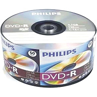 Диск DVD-R Philips 4.7 ГБ 16x bulk DM4S6U50F/97 (50 штук в упаковке) фото Диск DVD-R Philips 4.7 ГБ 16x bulk DM4S6U50F/97 (50 штук в упаковке)